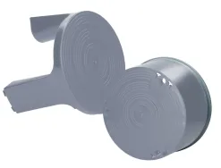 Tabouret q-connect plastique roues caoutchouc rétractables 2 niveaux base 44cm hauteur 43cm poids 2.9kg coloris gris