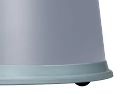 Tabouret q-connect plastique roues caoutchouc rétractables 2 niveaux base 44cm hauteur 43cm poids 2.9kg coloris gris