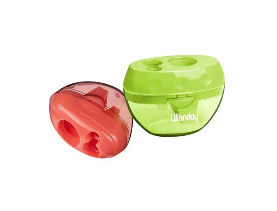 Taille-crayon jpc intérieur plastique spécial gros crayons jusqu'à 17mm réservoir 3 usages