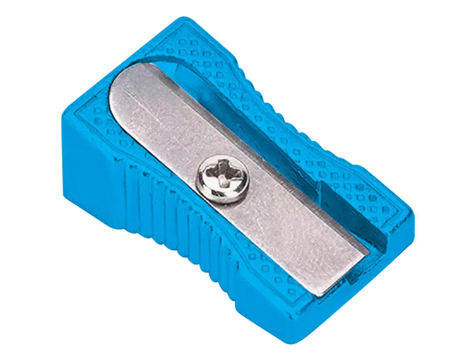 Taille-crayon liderpapel metallique 1 usage coloris bleu