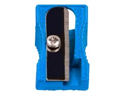 Taille-crayon liderpapel metallique 1 usage coloris bleu