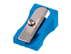 Taille-crayon liderpapel metallique 1 usage coloris bleu