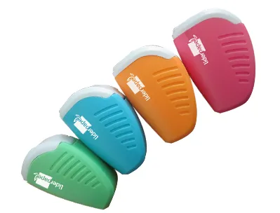 Taille-crayon liderpapel plastique réservoir à copeaux non détachable 1 usage coloris assortis