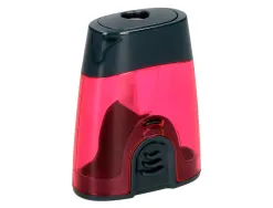 Taille-crayon liderpapel plastique intérieur métal réservoir protecteur de lame 1 usage coloris assortis