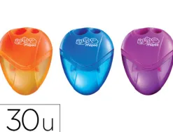 Taille-crayon maped i-gloo réservoir 2 usages coloris assortis présentoir 30 unités