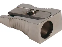 Taille-crayon q-connect classique aluminium robuste résistant 1 usage