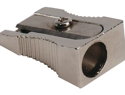 Taille-crayon q-connect classique aluminium robuste résistant 1 usage