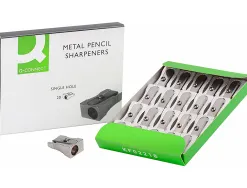 Taille-crayon q-connect classique aluminium robuste résistant 1 usage