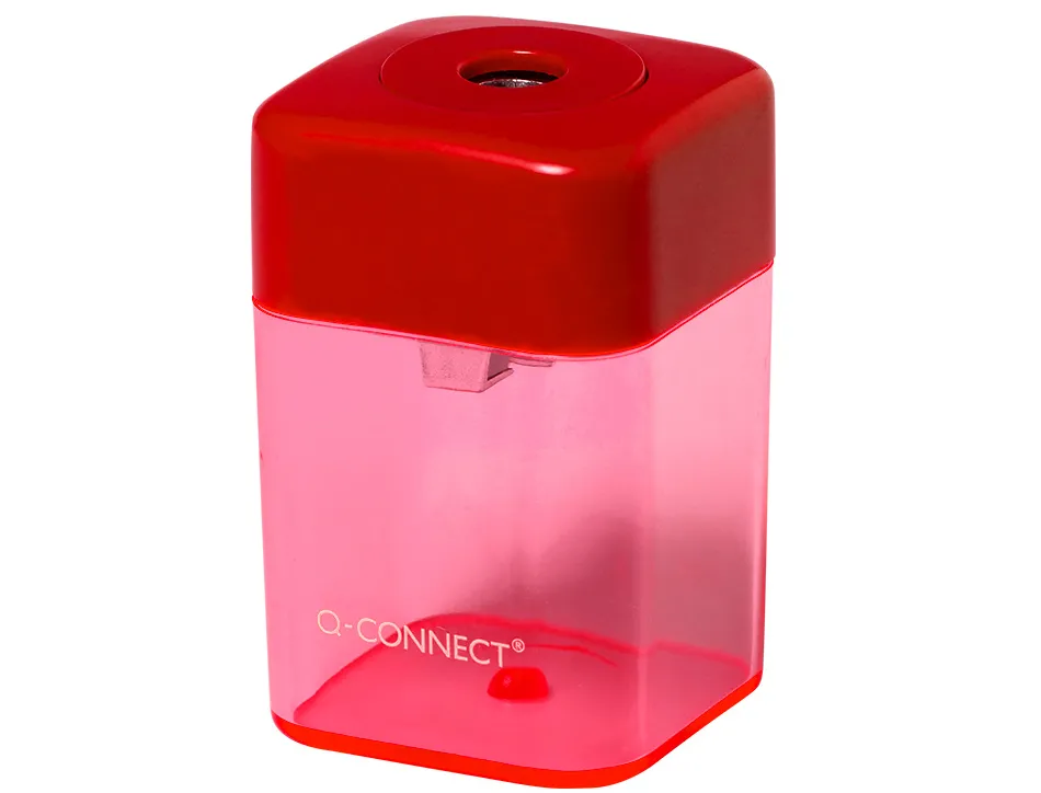 Taille-crayon q-connect économique réservoir plastique transparent 1 usage
