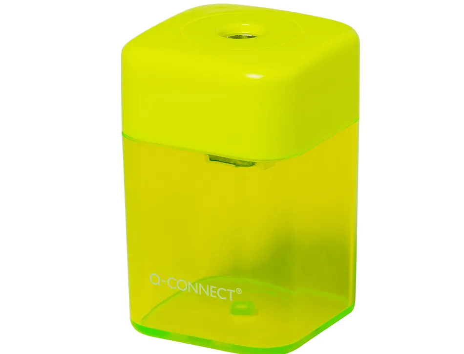 Taille-crayon q-connect économique réservoir plastique transparent 1 usage