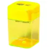 Taille-crayon q-connect économique réservoir plastique transparent 2 usages
