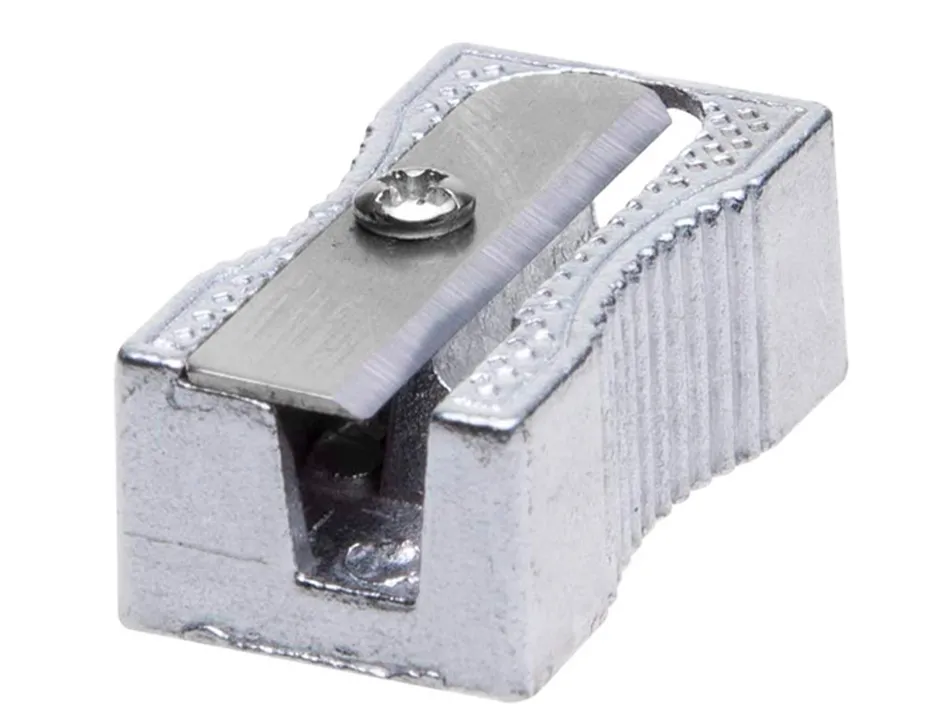 Taille-crayon q-connect metallique rectangulaire 1 usage