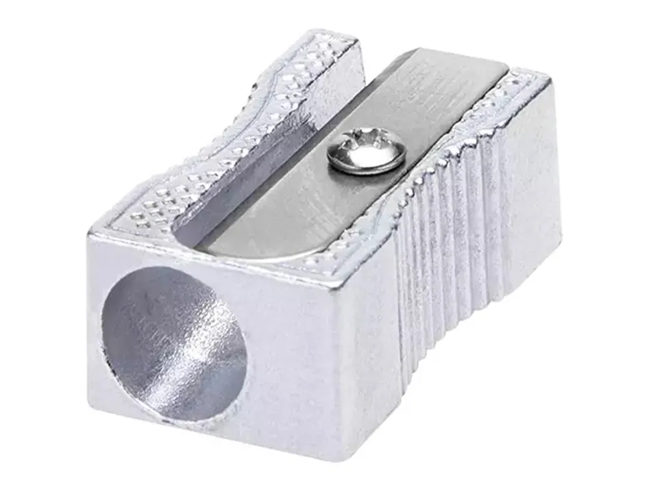 Taille-crayon q-connect metallique rectangulaire 1 usage