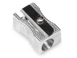 Taille-crayon q-connect metallique rectangulaire 1 usage