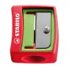 Taille-crayon stabilo pour crayon woody 3in1 plastique adapte aux mines xxl 10mm securite enfant