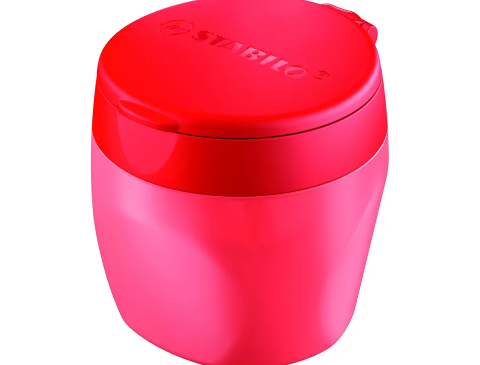 Taille-crayon stabilo reservoir woody 3 in 1 coloris rouge