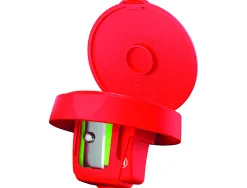 Taille-crayon stabilo reservoir woody 3 in 1 coloris rouge