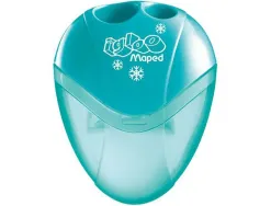 Taille-crayons maped igloo droitier réservoir 2 usages coloris assortis orange bleu violet