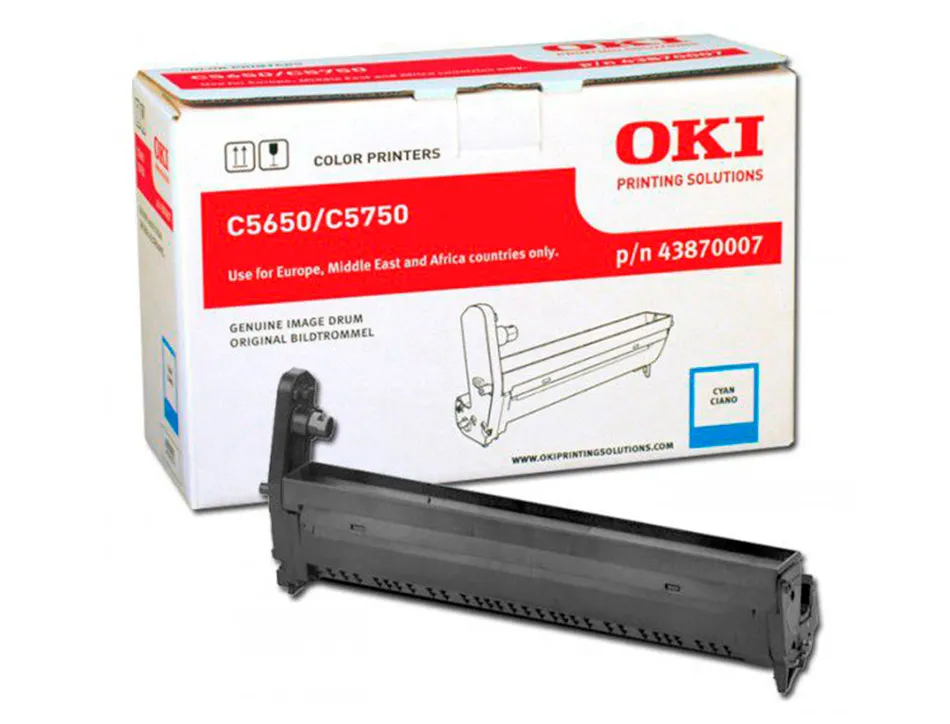Tambour oki c5650 couleur cyan 20000 pag
