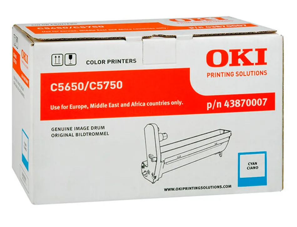 Tambour oki c5650 couleur cyan 20000 pag