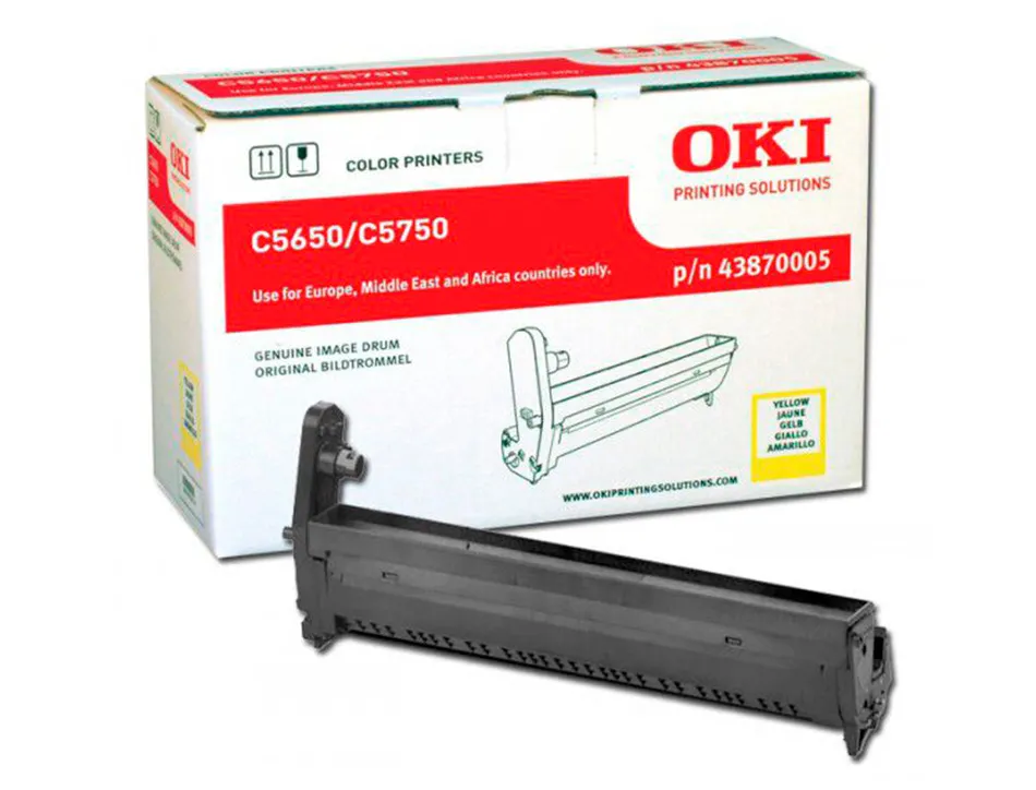Tambour oki c5650 couleur jaune 20000 pag