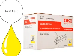 Tambour oki c5650 couleur jaune 20000 pag