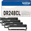 Tambours brother dr-248 noir / cyan / magenta / jaune pack 4