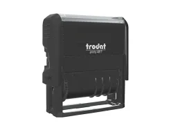 Tampon dateur trodat 4817a 4.0 12 formules incluses + date empreinte noir coloris noir