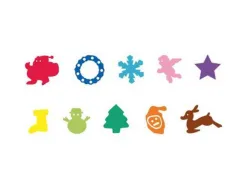 Tampon geant wonday noel 75mm poignee ergo antitache boite 10 unites