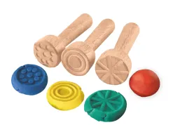 Tampon pate a modeler jovi plastilina baby bois modeles assortis kit scolaire 12 unites