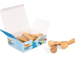 Tampon pate a modeler jovi plastilina baby bois modeles assortis kit scolaire 12 unites