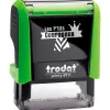 Tampon scolaire trodat enseignant les p'tits courageux bravo tu y es presque empreinte 38x14mm