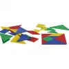 Tangrams wissner tangrams en plastique 7 pieces pour former 1 carre 10x10 cm 4 tangrams de 7 pieces 4