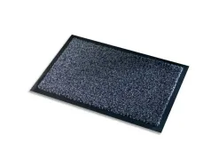 Tapis anti-poussière paperflow polyamide premium 90x150cm aspect velour coloris gris