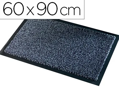 Tapis anti-poussière paperflow polyamide premium 60x90cm aspect velour coloris gris