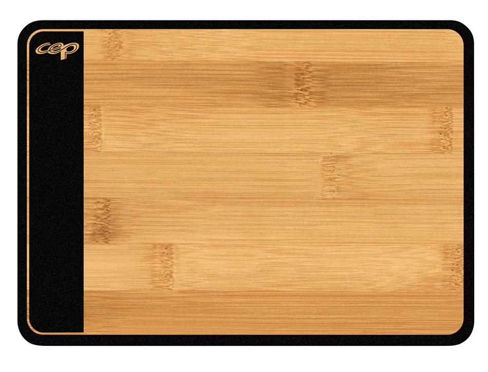 Tapis de souris cep noir et bambou 210x150mm ep 2mm