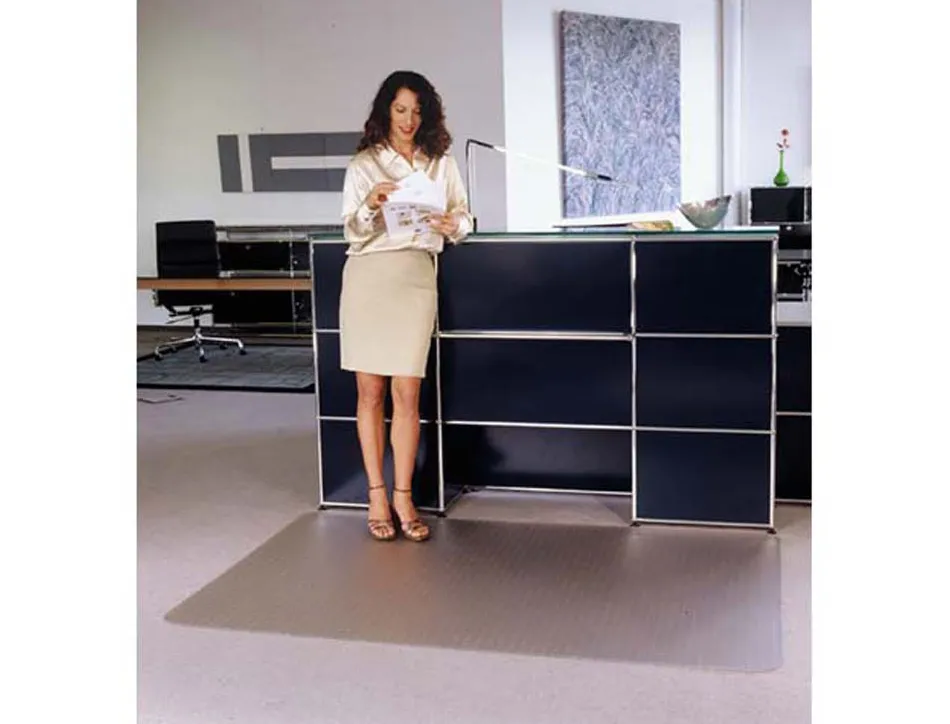 Tapis en pvc cleartex pour sol dur 116 x 150 cm