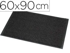 Tapis paperflow absorbant microfibre et polypropylène 60x90cm coloris anthracite