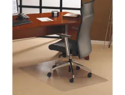 Tapis protège-sols en polycarbonate cleartex pour sols durs ou moquette l200 x h150 cm transparent