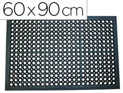 Tapis q-connect anti-fatigue pvc 60x90cm coloris noir
