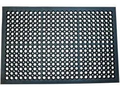 Tapis q-connect anti-fatigue pvc 60x90cm coloris noir