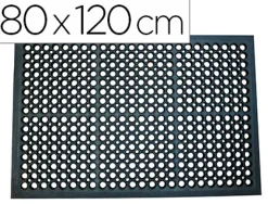Tapis q-connect anti-fatigue pvc 80x120cm coloris noir