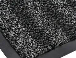 Tapis sol q-connect premium pour interieur antiderapant fibre polypropylene et feutre 60x40cm coloris gris