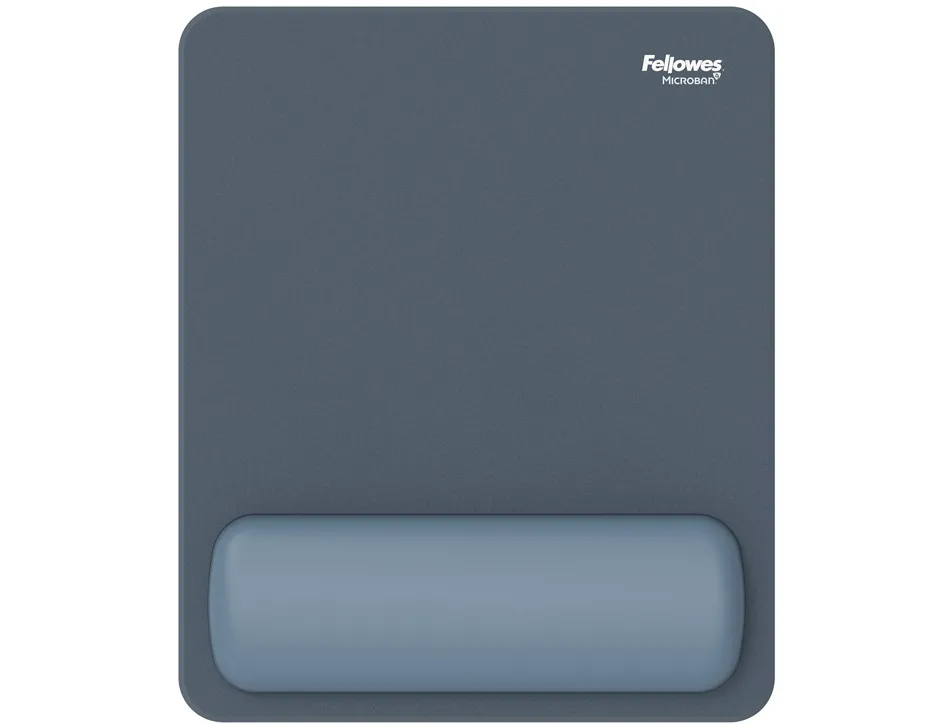 Tapis souris fellowes breyta repose-poignets coloris bleu marine