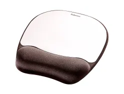 Tapis souris fellowes ergo mousse aluminium repose-poignet noir