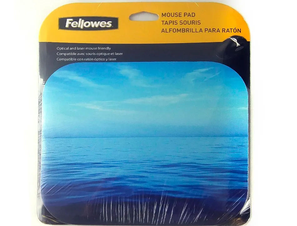 Tapis souris fellowes optique et laser recycle ocean