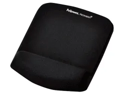 Tapis souris fellowes plushtouch ergo mousse repose-poignet technologie foamfusion protection antibactérienne microban