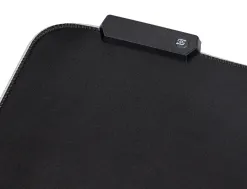 Tapis souris q-connect gaming lumiere led connection usb 350x250x3mm coloris noir