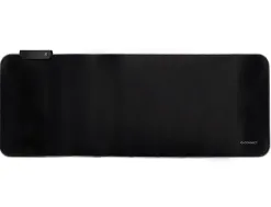 Tapis souris q-connect gaming xxl lumiere led connection usb 800x300x4mm coloris noir