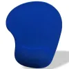Tapis souris q-connect repose-poignet mousse augmente confort facilement nettoyable coloris bleu